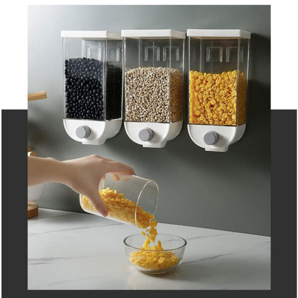 Dispenser de cereais prático, deisgn novo | Mantenha seus condimentos organizados