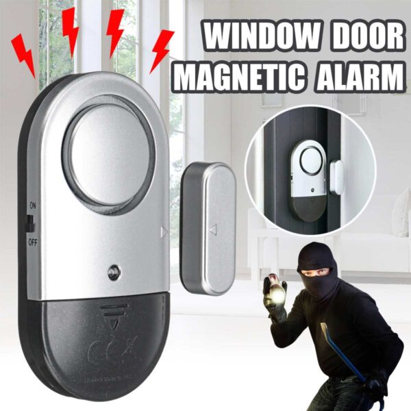 Sensor de alarme com som alto de 120db, janela, porta, | Sensor sem fio magnético anti-roubo