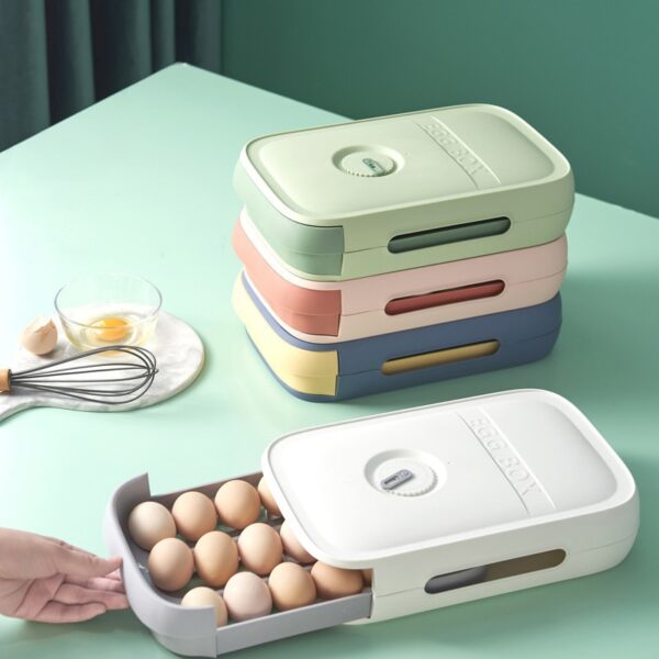 Gaveteiro para ovos, organizador geladeira Design Elegante várias cores